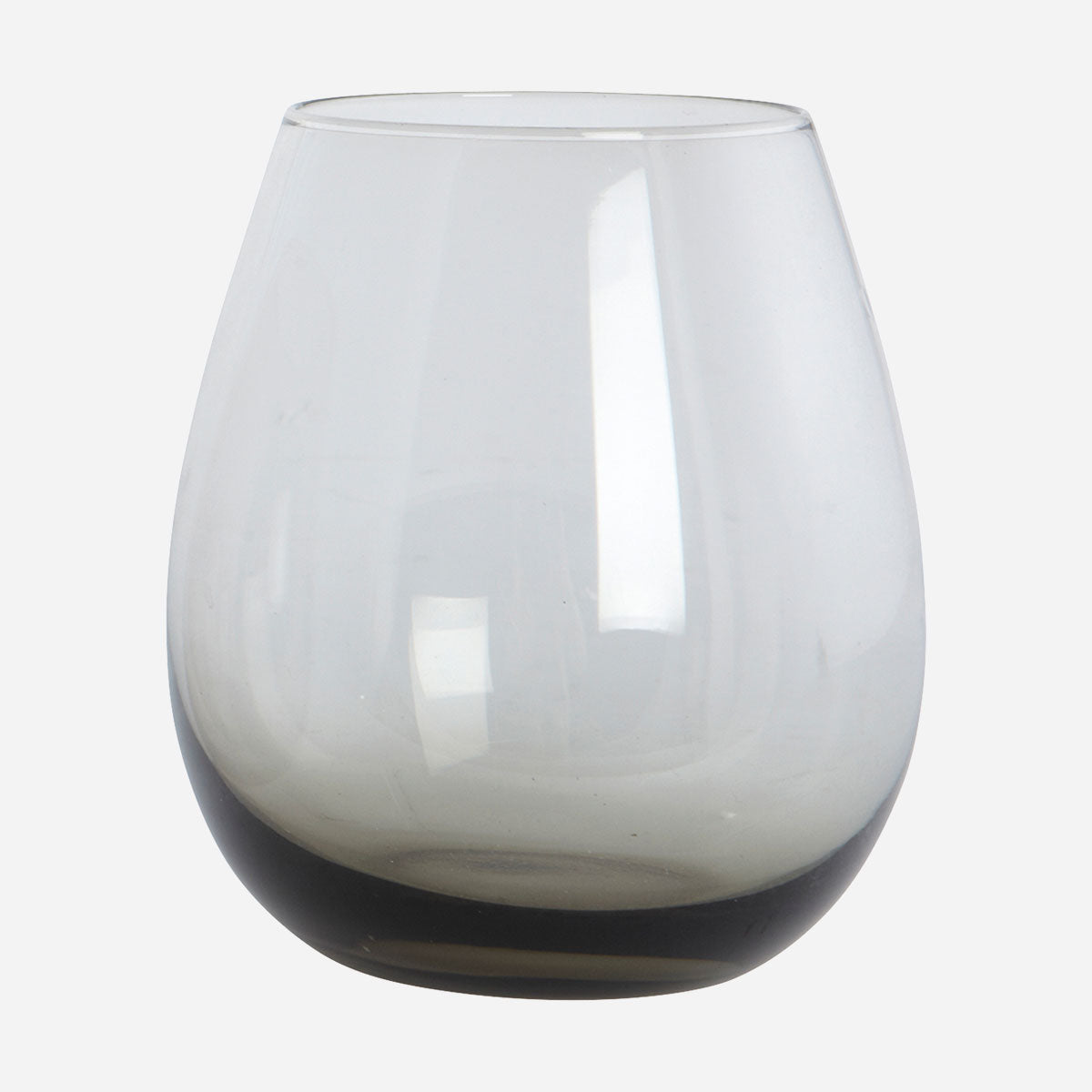 Wasserglas, Ball, Rauchgrau