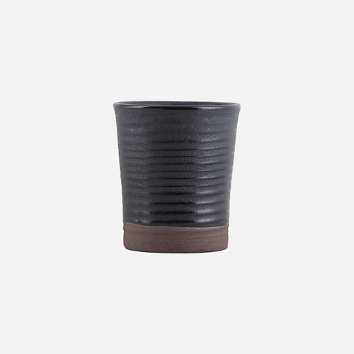 Espresso Tasse Eierbecher blau/ schwarz